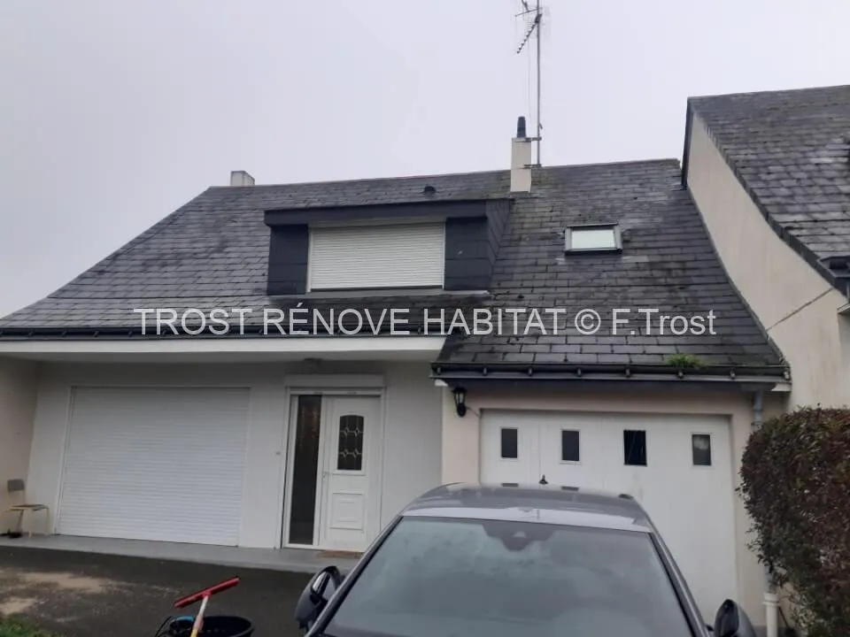 Gouttières : chantier de Trost Rénove Habitat