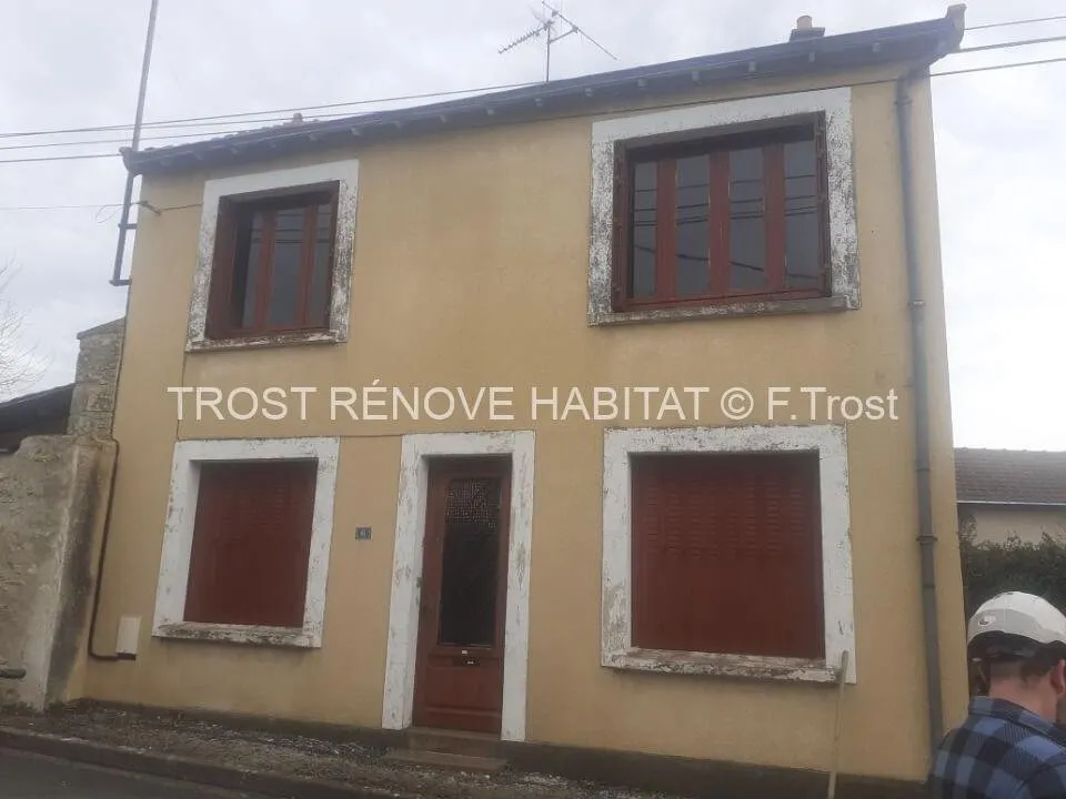 Après : Nettoyage d'une façade à Faveraye-Mâchelles