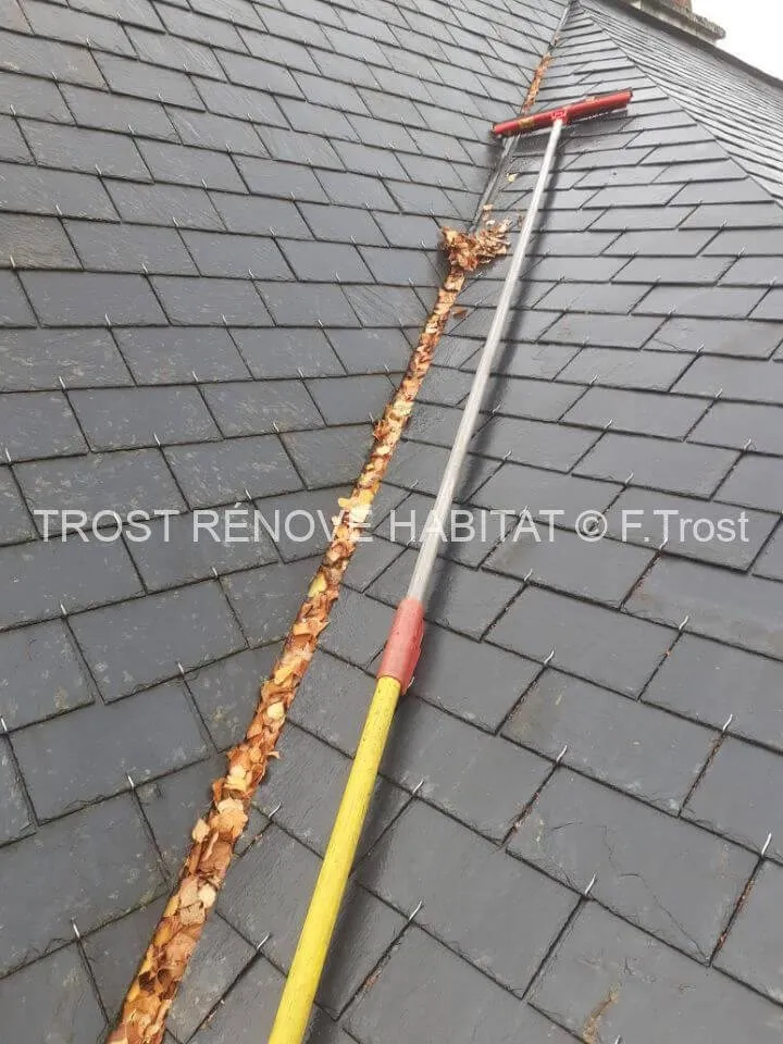 Avant : Nettoyage de gouttières à Angers