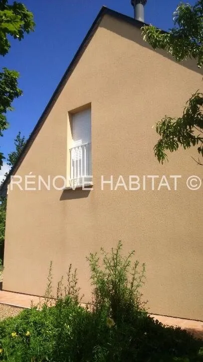 Après : Nettoyage d'un pignon de maison à Bouchemaine