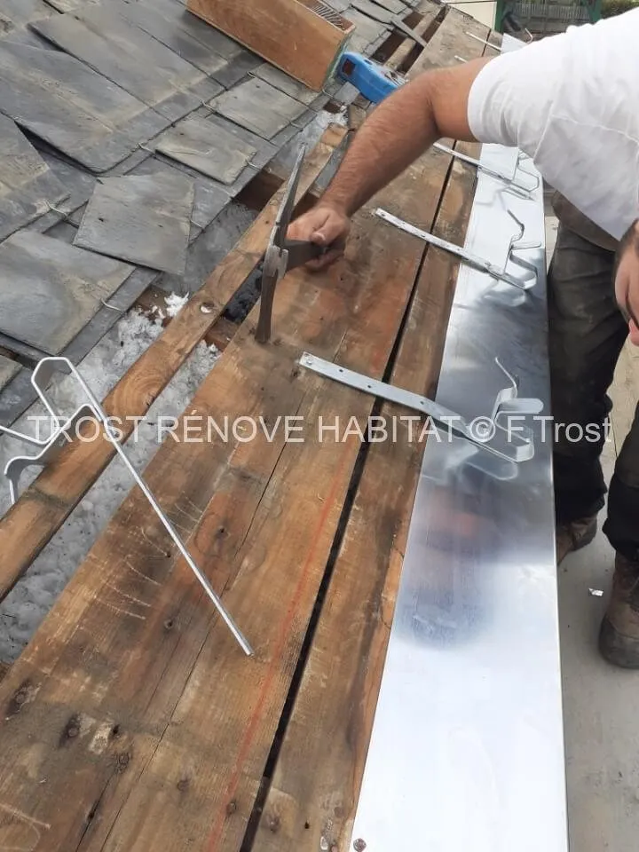 Rénovation des gouttières à Angers