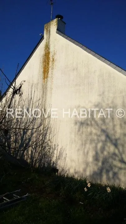 Avant : Travaux peinture ravalement de façade à Angers
