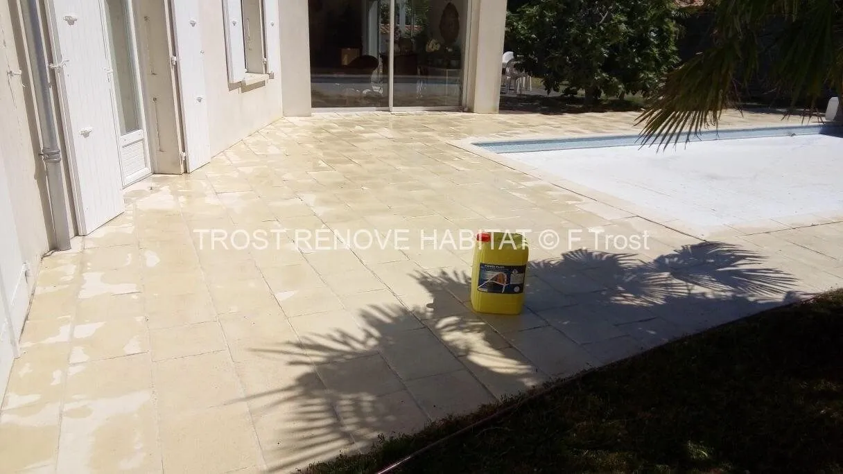 Après : Nettoyage d'une terrasse à Avrillé