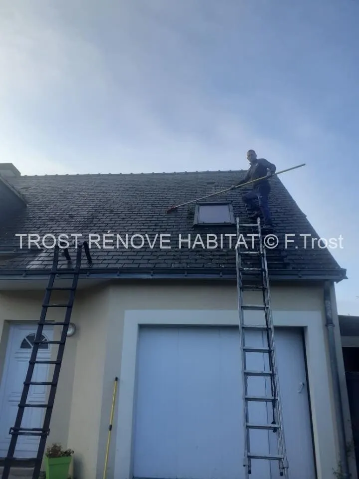 Nettoyage d'une toiture à Beaufort-en-Vallée
