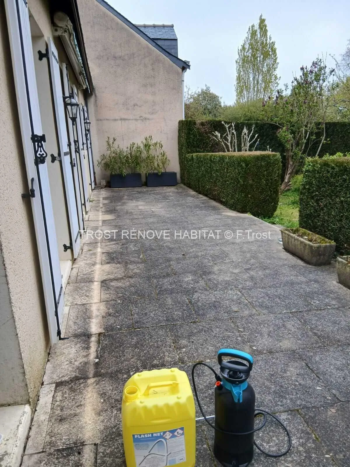 Nettoyage d'une terrasse à Avrillé