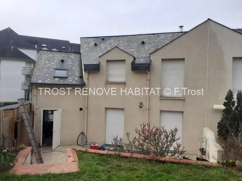 Avant : Nettoyage et démoussage d'une toiture à Angers