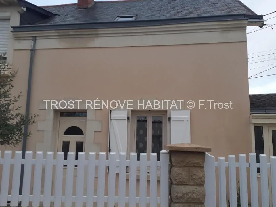 Après : Nettoyage d'une façade de maison à Angers