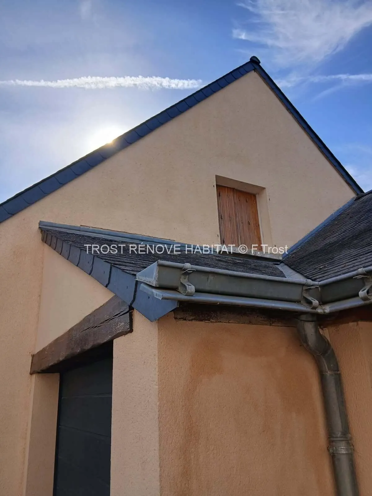 Après : Nettoyage d'une façade de maison à Angers