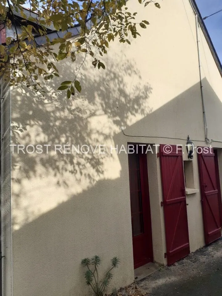 Après : Nettoyage d'une façade à Montjean-sur-Loire