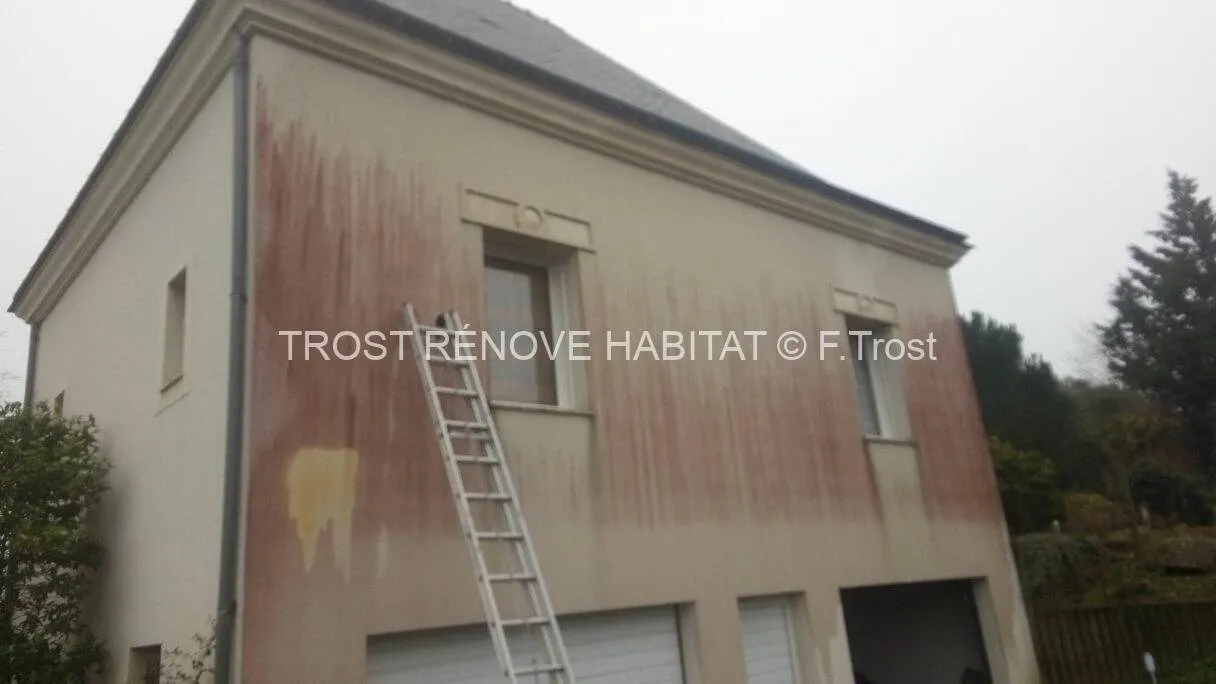 Avant : Nettoyage d'une façade à Murs-Érigné