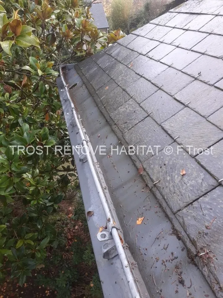 Après : Nettoyage de gouttières à Trélazé